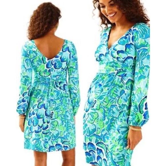 NWT Lilly Pulitzer Fleur Dress Lazy River XXS - Picture 1 of 5